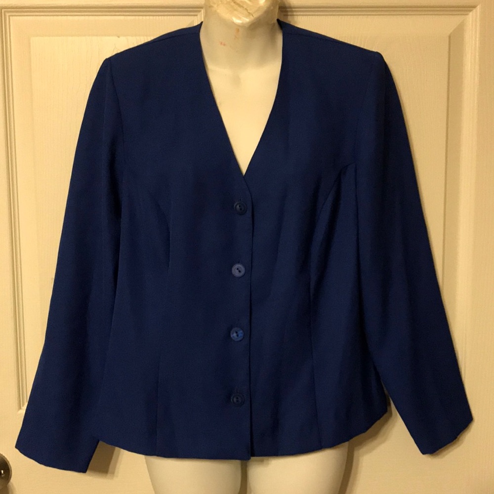 Florentine blazers blue size 10p 5 buttons front